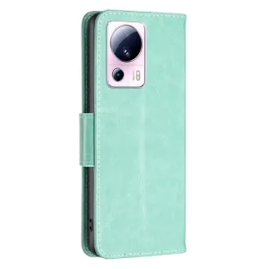 ART Peňaženkový kryt Xiaomi 13 Lite BUTTERFLIES zelený