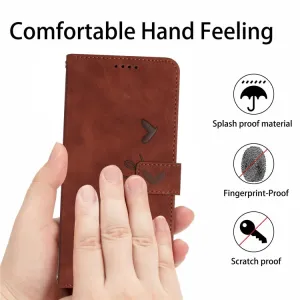ART SMILE Peňaženkový obal s remienkom pre Xiaomi Redmi Note 13 hnedý