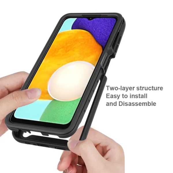 DUAL Obojstranný kryt pre Samsung Galaxy A13 5G čierny
