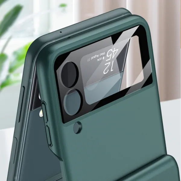 GKK LARA Ochranný kryt pre Samsung Galaxy Z Flip 3 5G zelený