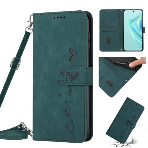ART SMILE Peňaženkový kryt so šnúrkou Infinix Hot 20i zelený