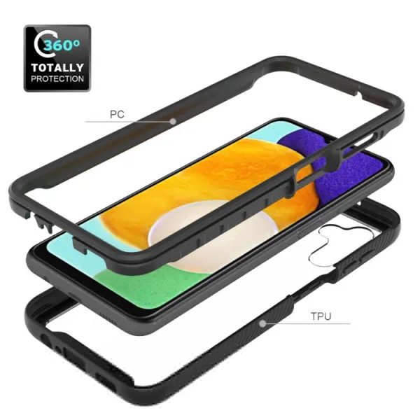 DUAL Obojstranný kryt pre Samsung Galaxy A13 5G fialový
