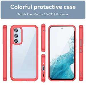 CRYSTAL Ochranný kryt pre Samsung Galaxy A54 5G červený