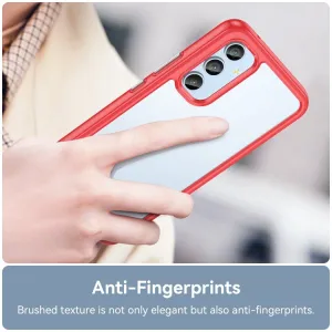 CRYSTAL Ochranný kryt pre Samsung Galaxy A54 5G červený