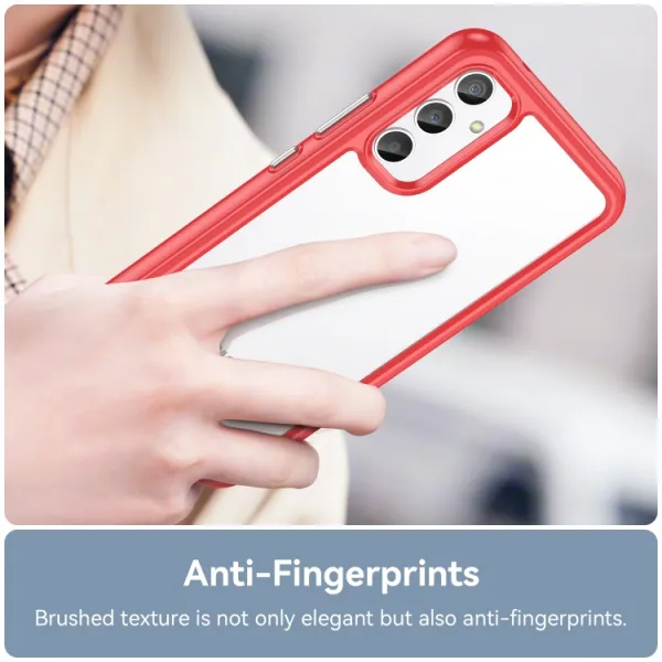 CRYSTAL Ochranný kryt pre Samsung Galaxy A34 5G červený