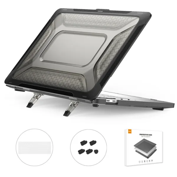 ENKAY RUGGED Ochranný set pre Apple MacBook Pro 13" A1706 / A1989 / A2159 čierny