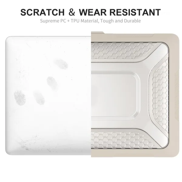 ENKAY RUGGED Ochranný set pre Apple MacBook Pro 13" A1706 / A1989 / A2159 KHAKI