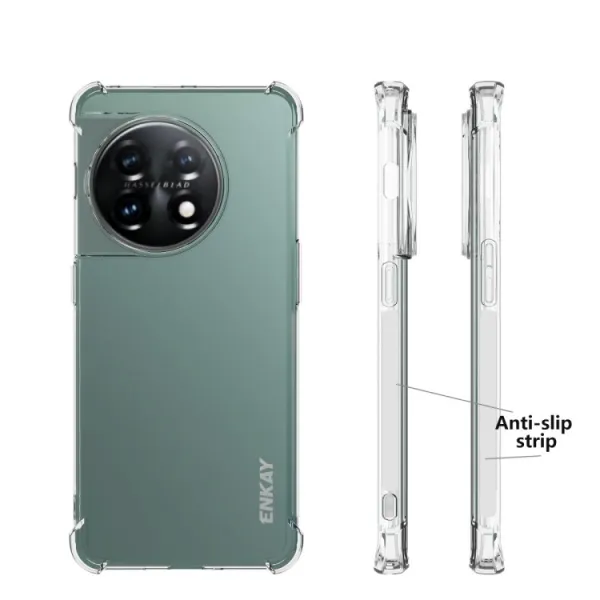 ENKAY AIRBAG Extra odolný kryt OnePlus 11 5G priehľadný
