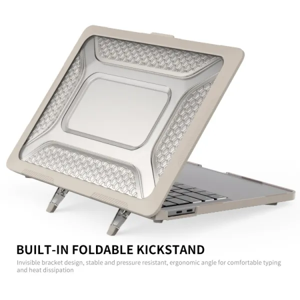 ENKAY RUGGED Ochranný set pre Apple MacBook Pro 13" A1706 / A1989 / A2159 KHAKI