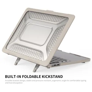 ENKAY RUGGED Ochranný set pre Apple MacBook Pro 13" A1706 / A1989 / A2159 KHAKI