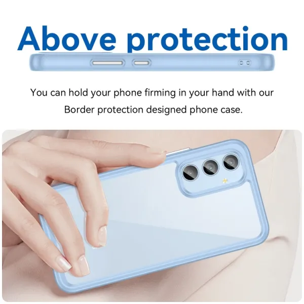 CRYSTAL Ochranný kryt pre Samsung Galaxy A54 5G modrý