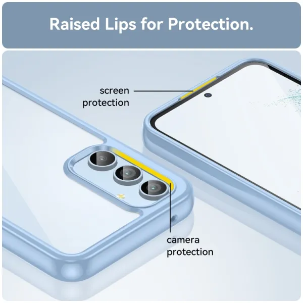 CRYSTAL Ochranný kryt pre Samsung Galaxy A54 5G modrý