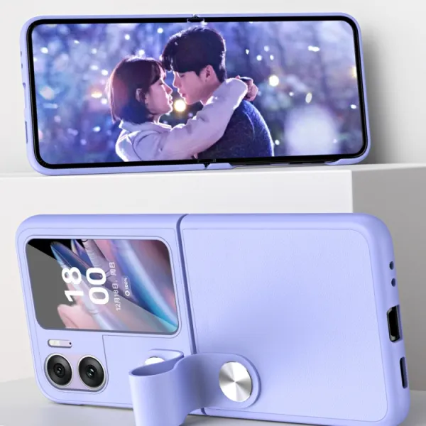 SWIFT Ochranný obal s držiakom Oppo Find N2 Flip modrý
