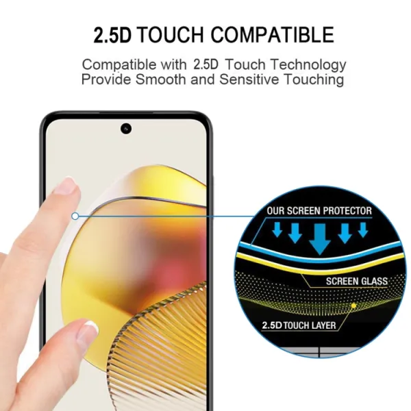 3D Tvrdené ochranné sklo pre Motorola Moto G73 5G