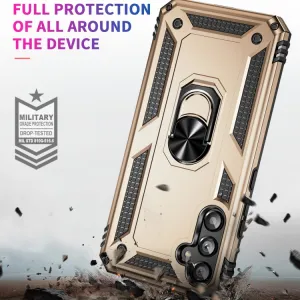 RING Obal s držiakom pre Samsung Galaxy A34 5G zlatý