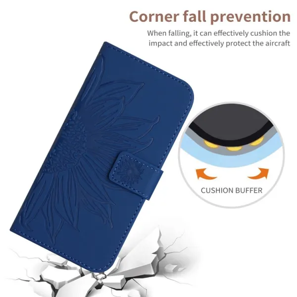 ART SUNFLOWER Peňaženkový obal pre Honor 90 Smart 5G modrý