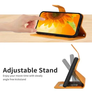 ART SUNFLOWER Peňaženkový obal pre Honor X8b žltý
