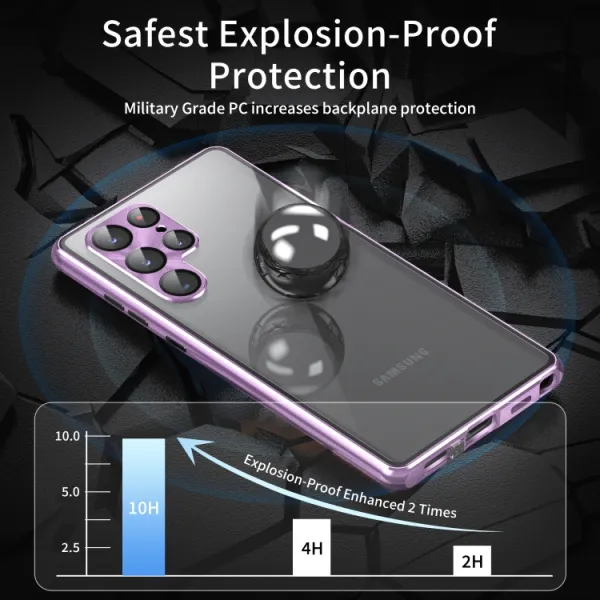 Magnetický kryt 360 pre Samsung Galaxy S23 Plus 5G čierny