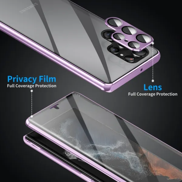 Magnetický kryt 360 pre Samsung Galaxy S23 Plus 5G čierny