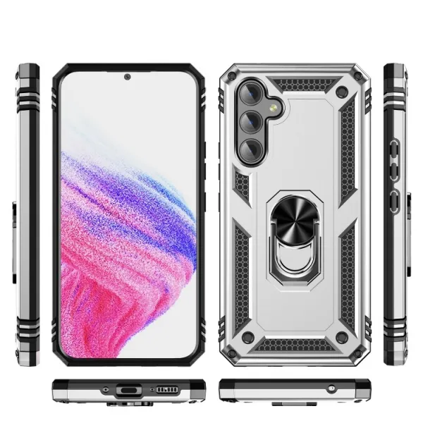 RING Obal s držiakom pre Samsung Galaxy A54 5G zelený