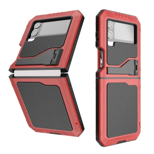 RED PEPPER Odolný kryt pre Samsung Galaxy Z Flip4 5G červený