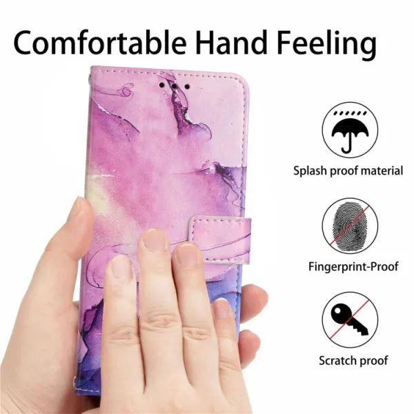 ART MARBLE Peňaženkový kryt Oppo A98 5G PURPLE