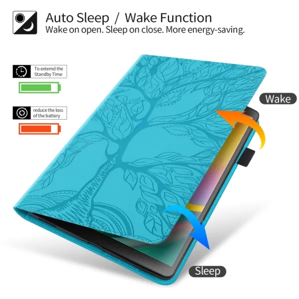 ART TREE Zaklápacie puzdro Apple iPad 9.7 (2017) / 9.7 (2018) / iPad Air (1 / 2) modré