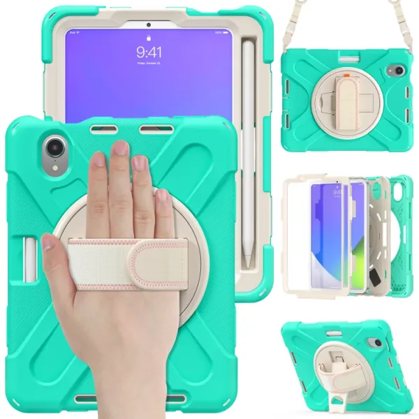 SOLID Ochranné puzdro pre Apple iPad mini 2021 / iPad mini 2024 mentolové