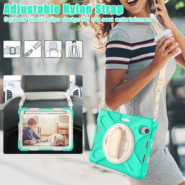 SOLID Ochranné puzdro pre Apple iPad mini 2021 / iPad mini 2024 mentolové