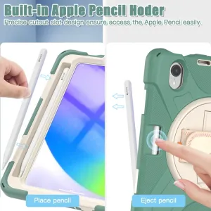 SOLID Ochranné puzdro pre Apple iPad mini 2021 / iPad mini 2024 tmavozelené