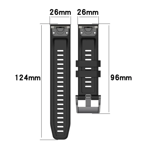 SIMPLE Silikónový remienok pre Garmin Enduro 2 / Tactix 7 biely