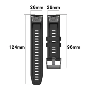 SIMPLE Silikónový remienok pre Garmin Enduro 2 / Tactix 7 biely