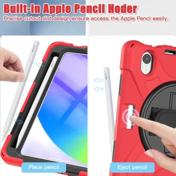 SOLID Ochranné puzdro pre Apple iPad mini 2021 / iPad mini 2024 červené