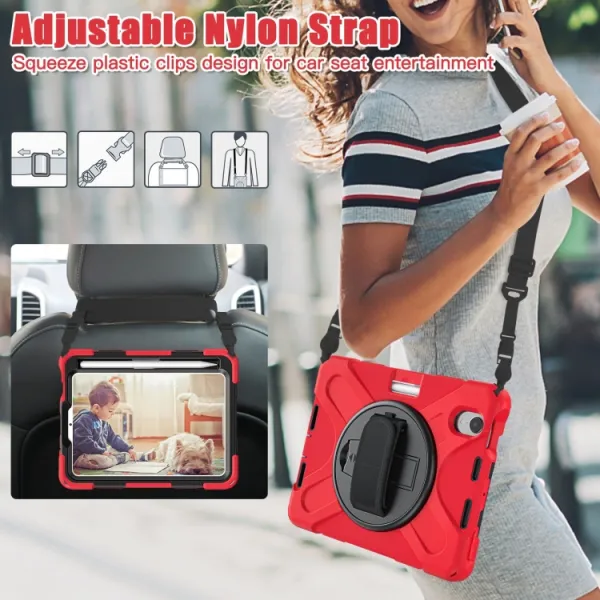 SOLID Ochranné puzdro pre Apple iPad mini 2021 / iPad mini 2024 červené