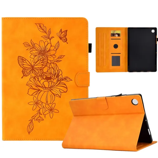 ART FLOWER Zaklápacie puzdro Huawei MatePad T10 / T10S žlté