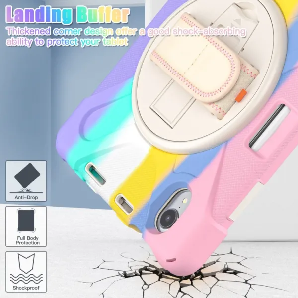 SOLID Ochranné puzdro pre Apple iPad mini 2021 / iPad mini 2024 RAINBOW