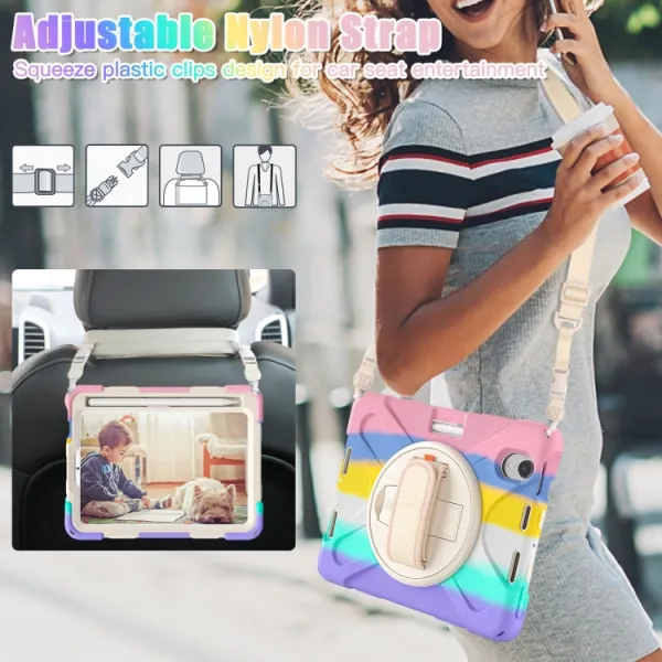 SOLID Ochranné puzdro pre Apple iPad mini 2021 / iPad mini 2024 RAINBOW