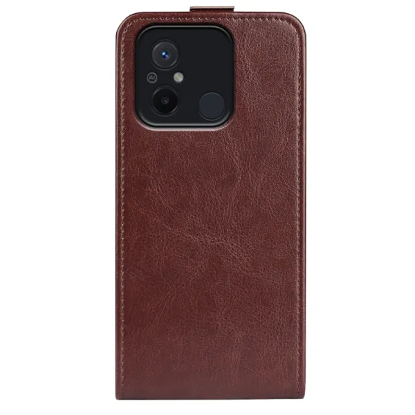 Vyklápacie puzdro Xiaomi Redmi 12C hnedé