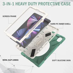 SOLID Odolný kryt pre Apple iPad Pro 12.9 2022 / 2021 tmavozelený