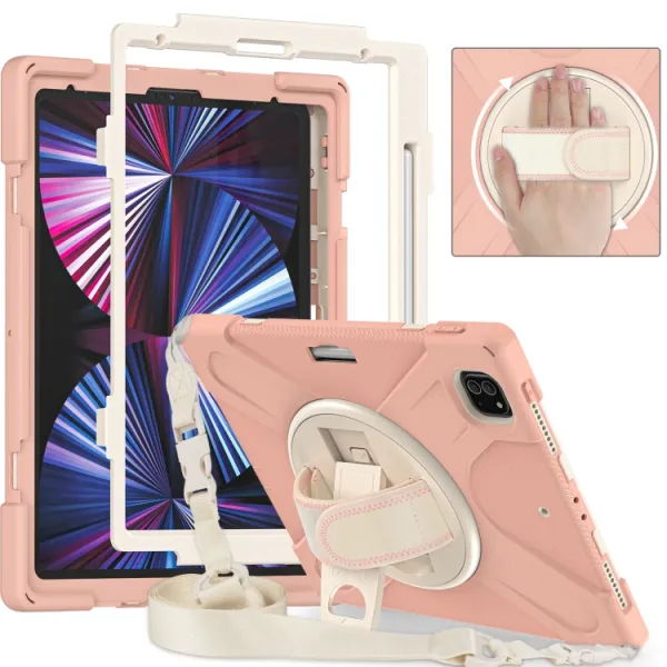 SOLID Odolný kryt pre Apple iPad Pro 12.9 2022 / 2021 ružový