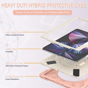 SOLID Odolný kryt pre Apple iPad Pro 12.9 2022 / 2021 ružový