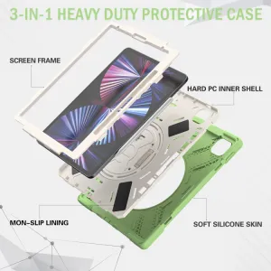 SOLID Odolný kryt pre Apple iPad Pro 12.9 2022 / 2021 svetlozelený