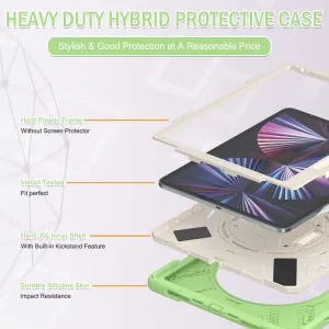SOLID Odolný kryt pre Apple iPad Pro 12.9 2022 / 2021 svetlozelený