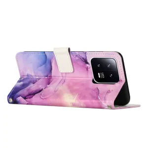 ART MARBLE Peňaženkový kryt s remienkom Xiaomi 13 PURPLE