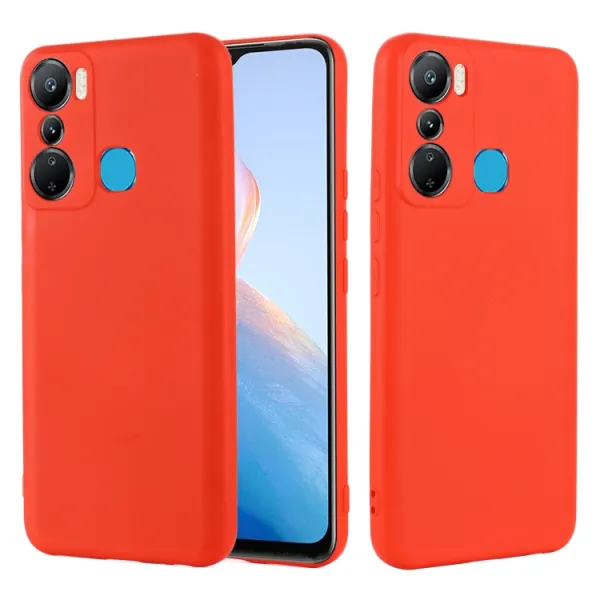 RUBBER Ochranný kryt pre Infinix Hot 20i červený