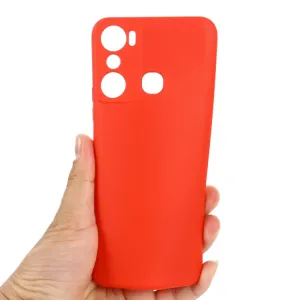 RUBBER Ochranný kryt pre Infinix Hot 20i červený
