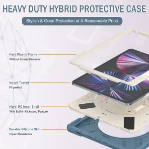 SOLID Odolný kryt pre Apple iPad Pro 12.9 2022 / 2021 tmavomodrý