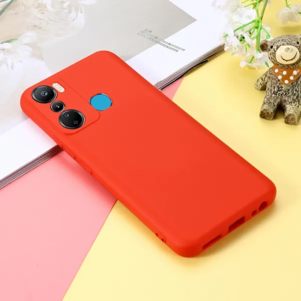 RUBBER Ochranný kryt pre Infinix Hot 20i červený