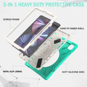 SOLID Odolný kryt pre Apple iPad Pro 12.9 2022 / 2021 mentolový