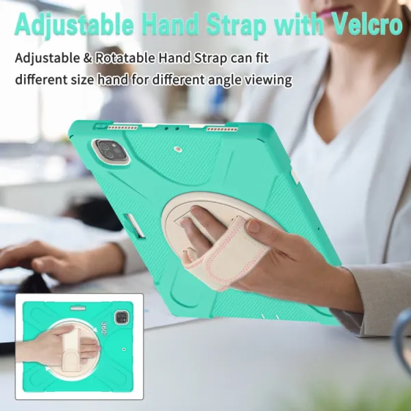 SOLID Odolný kryt pre Apple iPad Pro 12.9 2022 / 2021 mentolový